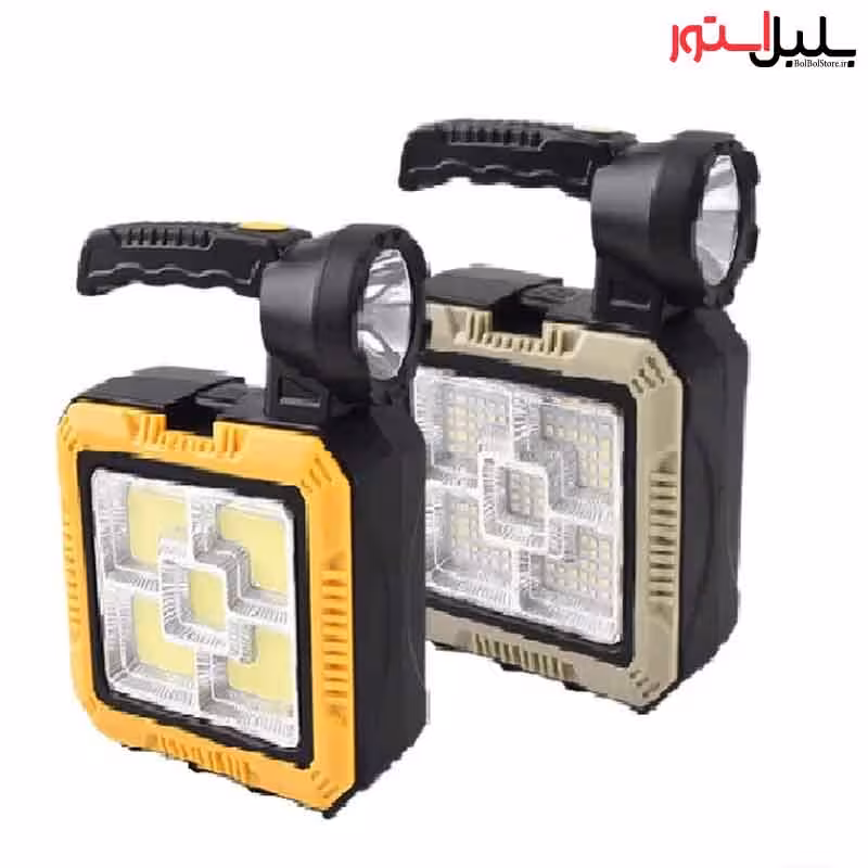چراغ قوه و جعبه ابزار چندکاره با شارژر خورشیدی مدل C-7739