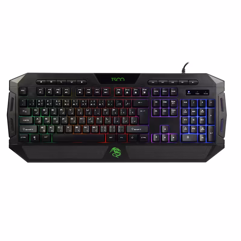 کیبورد گیمینگ تسکو مدل TK8124 با نورپردازی RGB