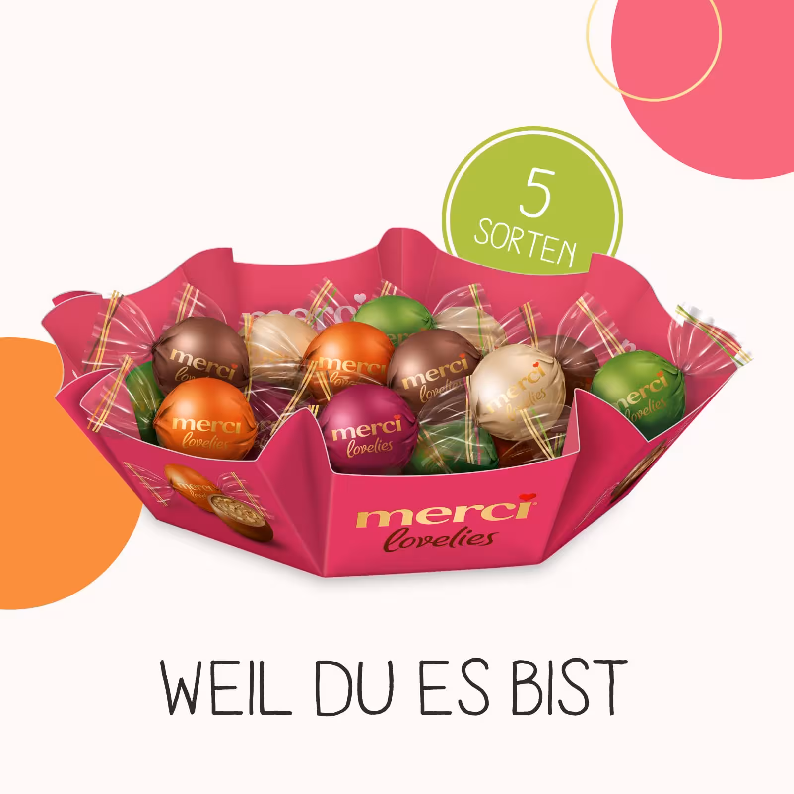 شکلات کادویی کرمی لاویز مرسی 185 گرمی