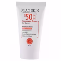 اسکن اسکین کرم ضد آفتاب SPF50 بی رنگ مخصوص پوست خشک 40 میلی لیتر  - داروکاو
