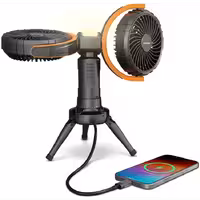 پنکه شارژی قابل حمل به همراه چراغ و پاوربانک پرودو مدل OSCILLATING FAN