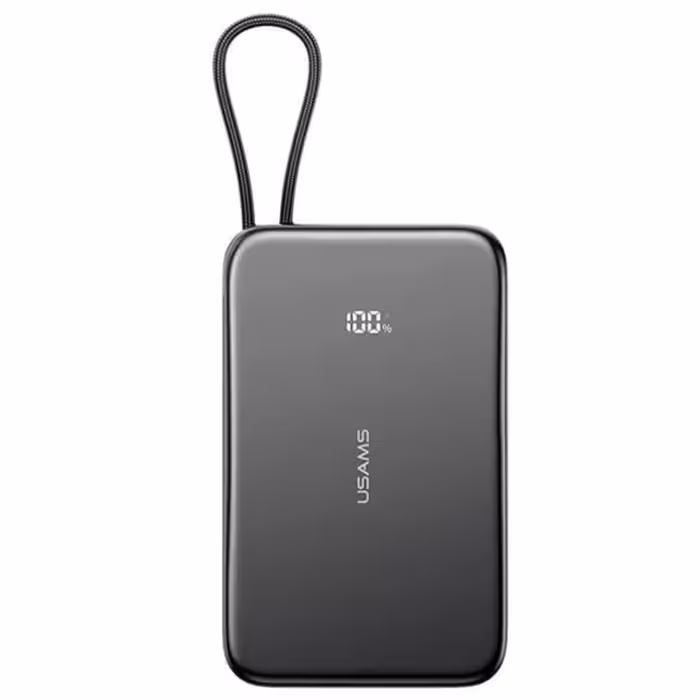 پاوربانک مگنتی 5000 فوق باریک با کابل Type-C یوسامز US-CD227 USAMS CD227