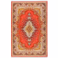 فرش 1500 شانه طرح دستباف 2004138 عنابی