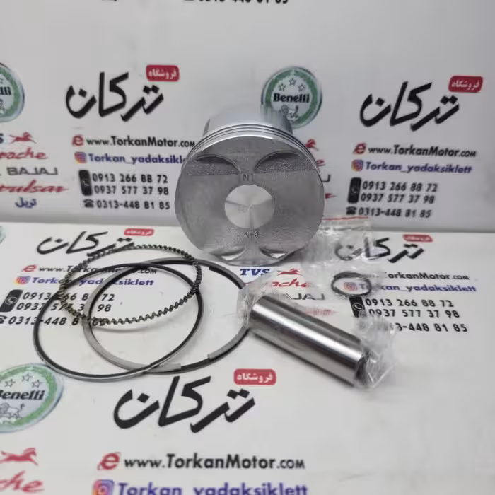 رینگ و پیستون ( پستان ) موتور لاکی vf3 185 و گالکسی na 180 کیفیت درجه 1 ( سایز 0/50 )