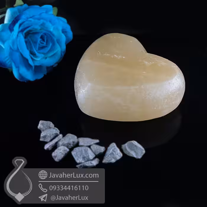 صابون ماساژ سنگ نمک هالیت تراش قلب _ کد : 400622