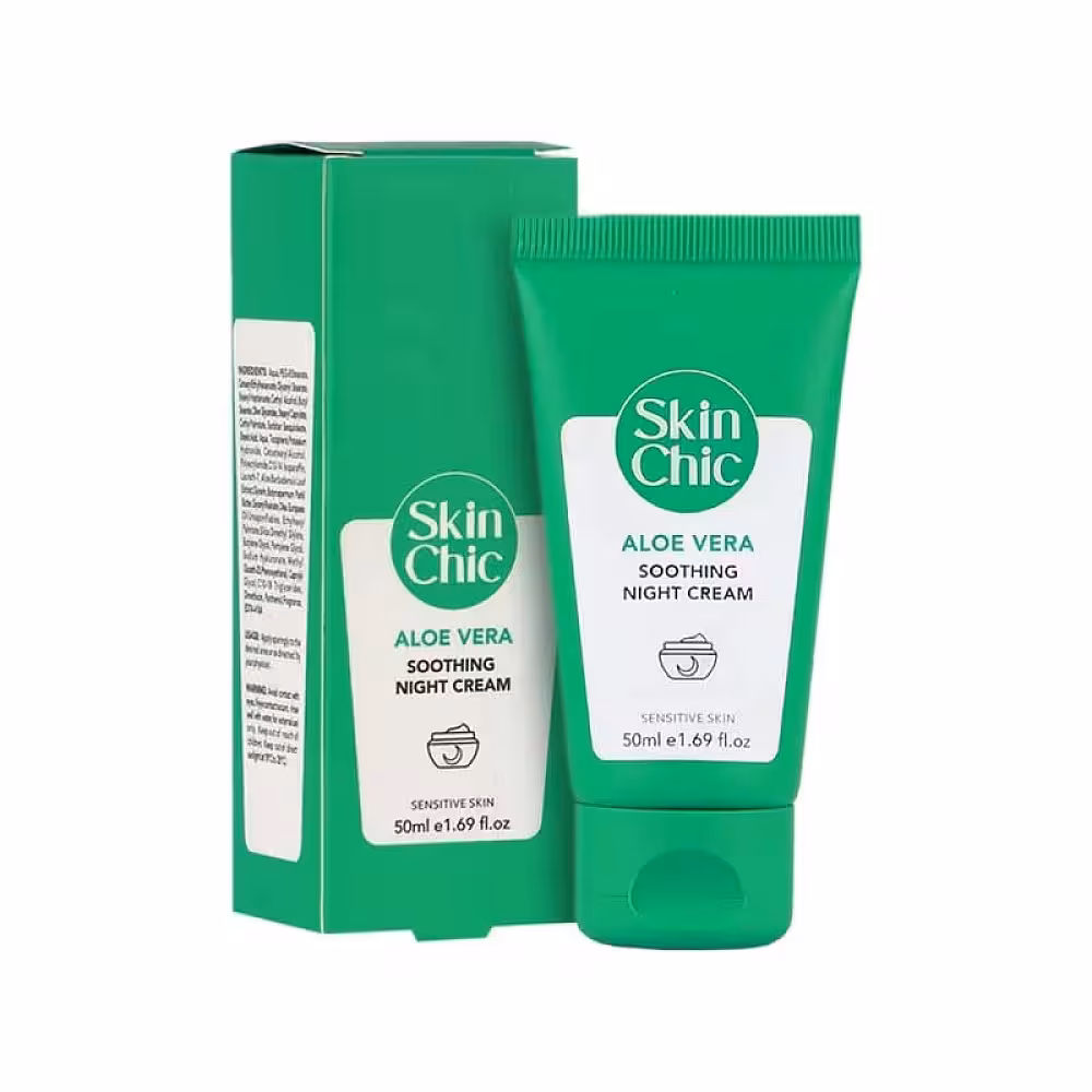 کرم مرطوب کننده شب آلوئه ورا اسکین شیک