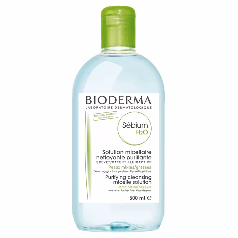 میسلار و محلول پاک کننده آرایش پوست مختلط و چرب بایودرما مدل BIODERMA Sebium H2O