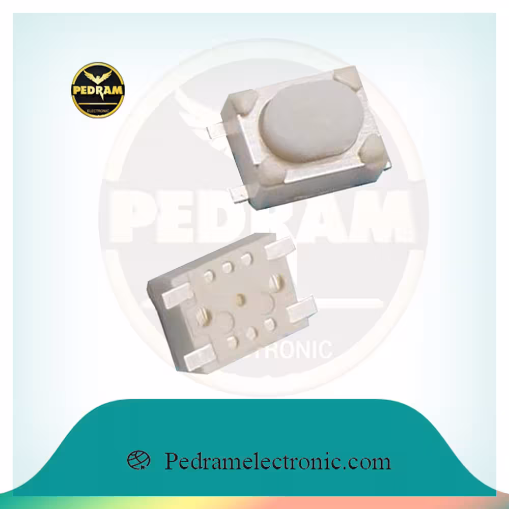 میكروسوئیچ 4پایه  پخش پایونیر-microswitch PIN PAKHSH PIONEER WHITE 3.2*4.2*2.5H