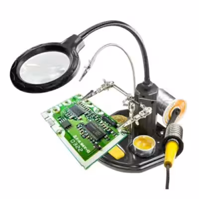 گیره مونتاژ حرفه ای با پایه هویه و گیره برد مدل TE-802