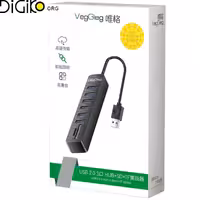 هاب USB2.0 و رم ریدر وگیگ مدل V-C306
