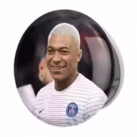 آینه جیبی خندالو طرح کیلیان امباپه مدل تاشو کد 14031