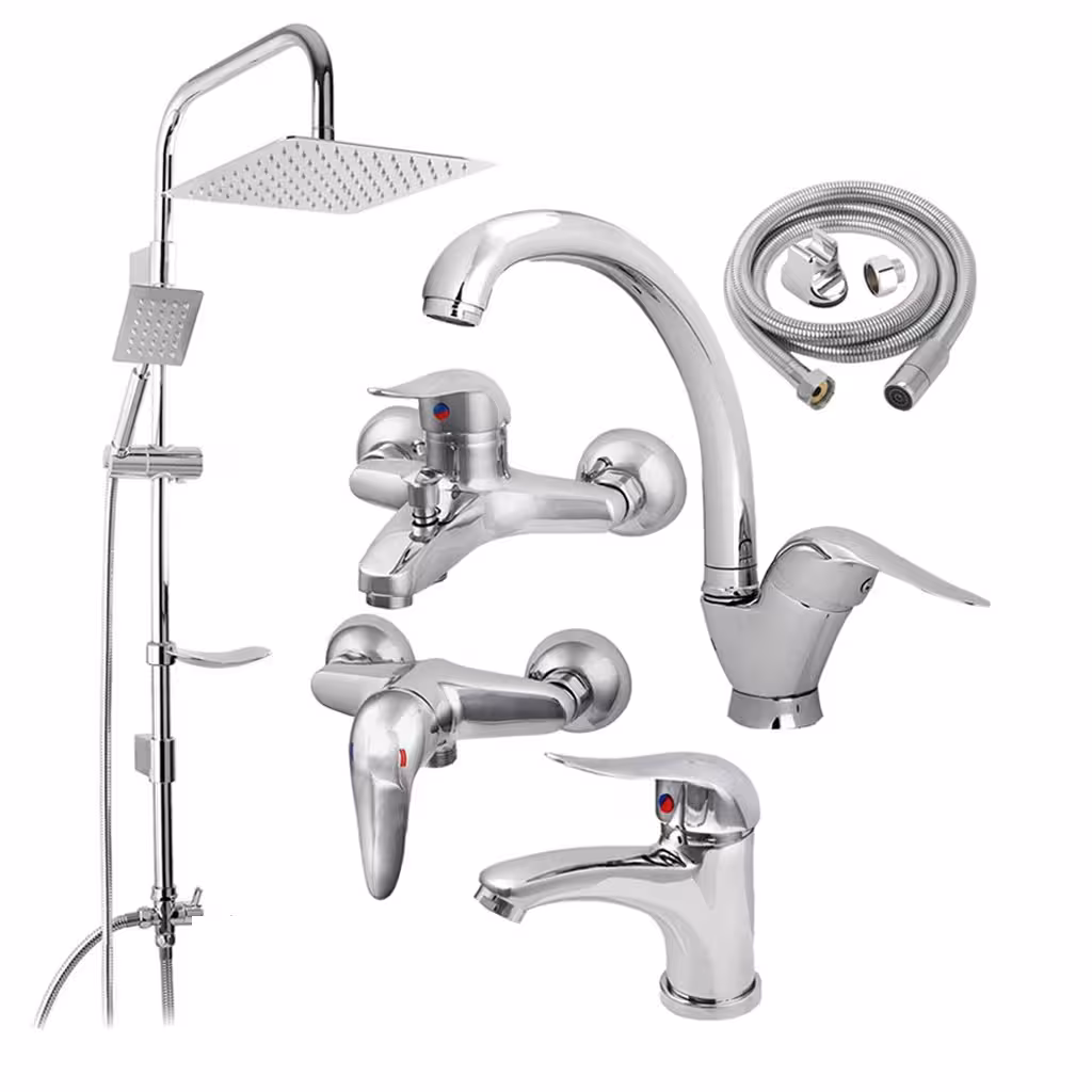 ست شیرآلات مدل ساحل مجموعه 6عددی