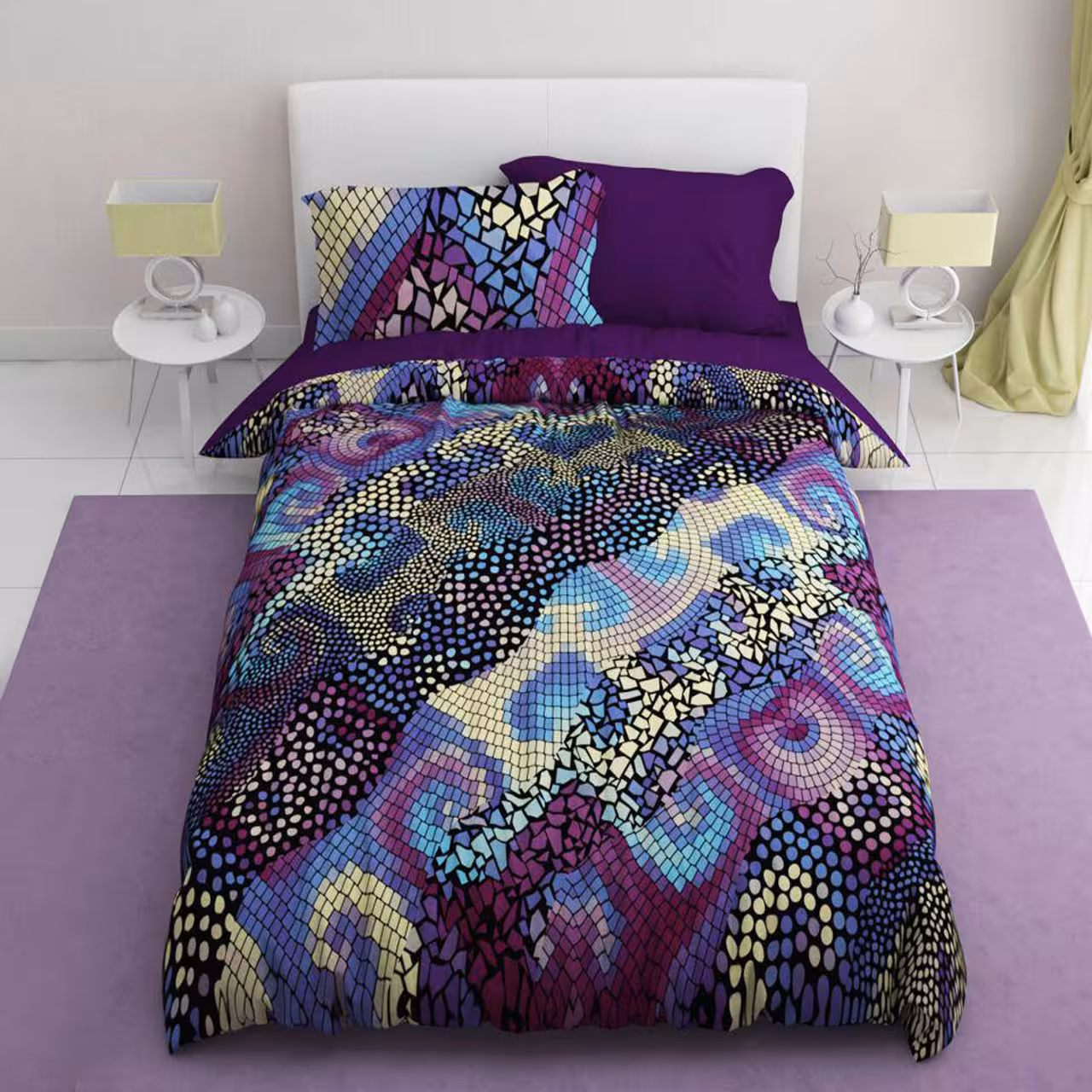 سرویس لحاف روتختی ترکسان یک نفره 4 تیکه کد D149