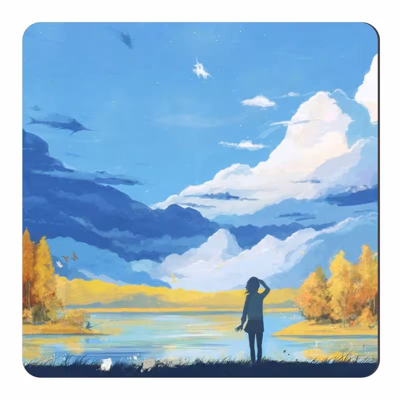 مگنت طرح دختر و پاییز کد NIM1117