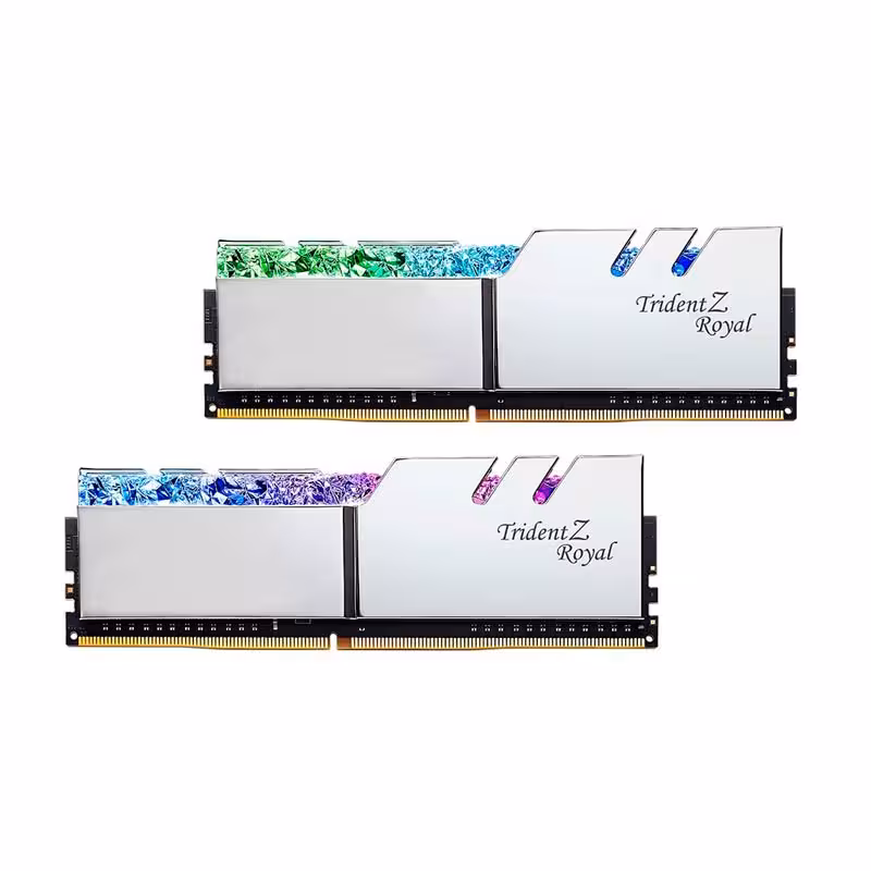 رم کامپیوتر G.SKILL TridentZ Royal Silver DDR4 16GB 3600MHz CL18 Dual