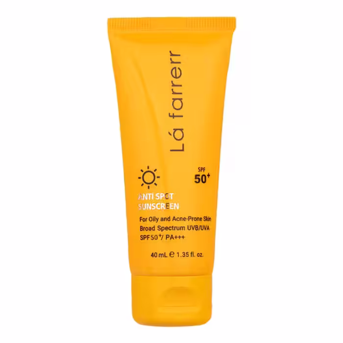 کرم ضد آفتاب و ضد لک بی رنگ لافارر مناسب پوست چرب و مستعد آکنه SPF50 حجم 40 میل