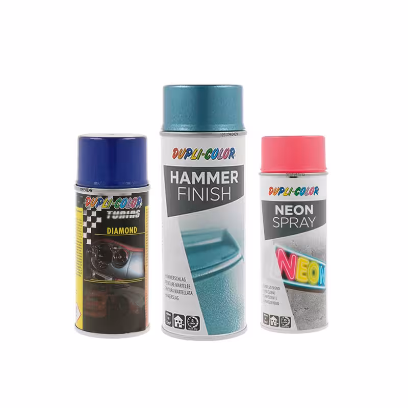 اسپری طرح چکشی آبی و الماس آبی و نئون صورتی دوپلی کالر مدل can3 حجم 400 میلی لیتر مجموعه 3 عددی