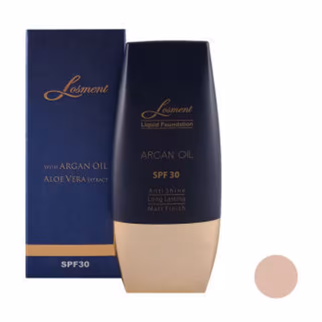 کرم پودر لوسمنت SPF30 حاوی روغن آرگان و آلوئه ورا شماره L221 حجم 30 میلی لیتری