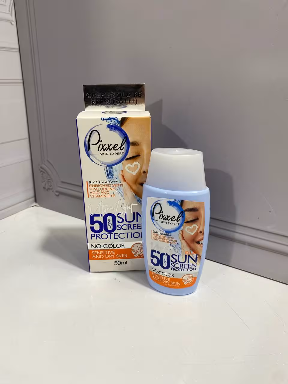 ضدآفتاب بی رنگ spf50 پیکسل (پوست خشک،نرمال،حساس)