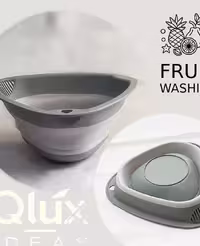 لگن تاشو مثلثی آبگیر سیلیکونی Qlux 00952
