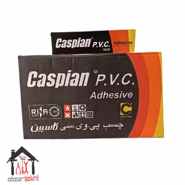 چسب پی وی سی pvc کاسپین 100 میلی لیتر caspian
