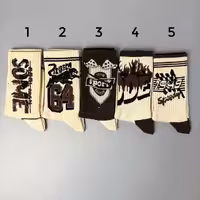 جوراب ساقدار الیت نوشته دار سری 1949