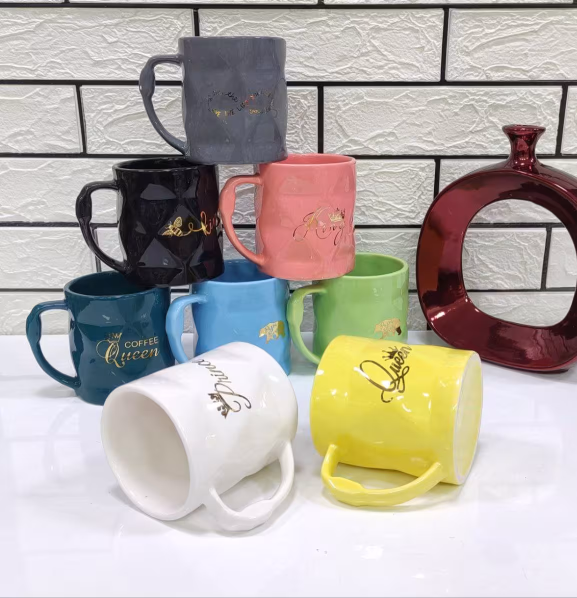 ماگ لوزی طلاکوب