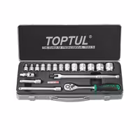 جعبه بکس 18 پارچه 3/8 تاپ تول TOPTUL مدل GCAD1805