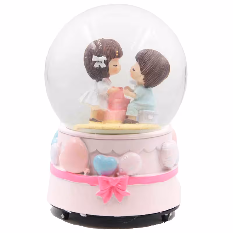 گوی موزیکال مدل پمپی هدیه عاشقانه کد11