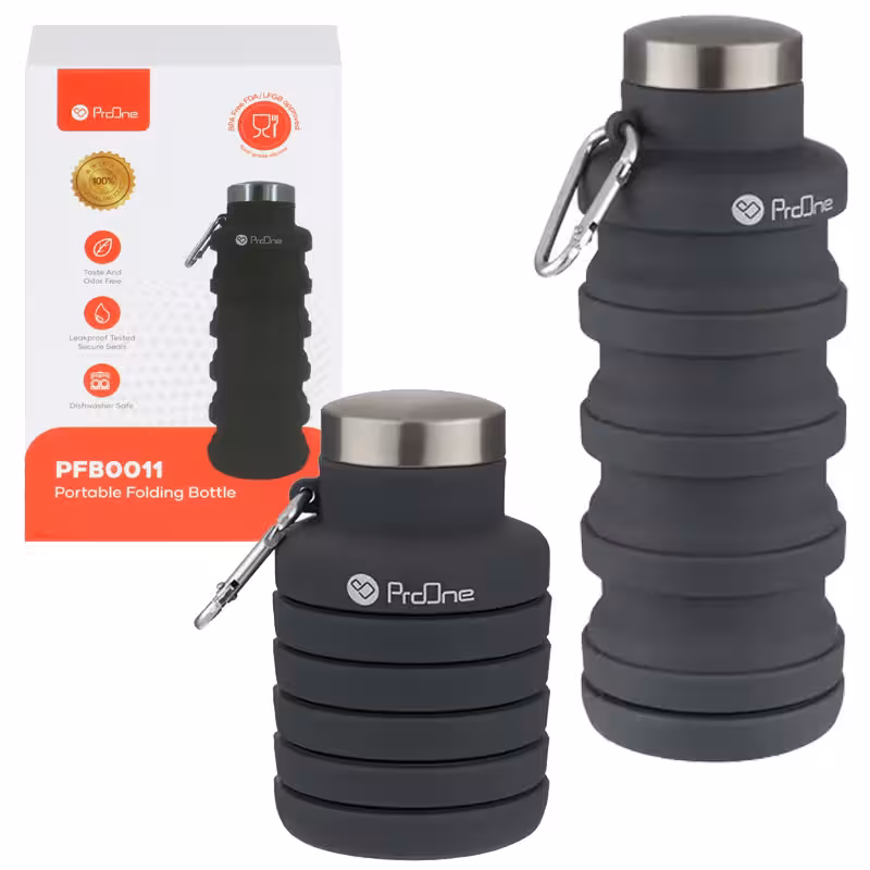 بطری تاشو قابل حمل سیلیکونی ProOne PFB0011