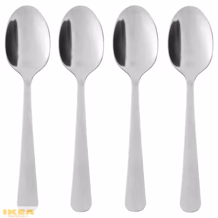 ست 4تایی قاشق چای خوری استیل مدل DRAGON | برند ایکیا | ارسال 15 الی 20 روز کاری