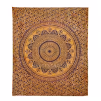 بکدراپ تپستری هندی طرح ماندالا (روتختی دو نفره) کد 423