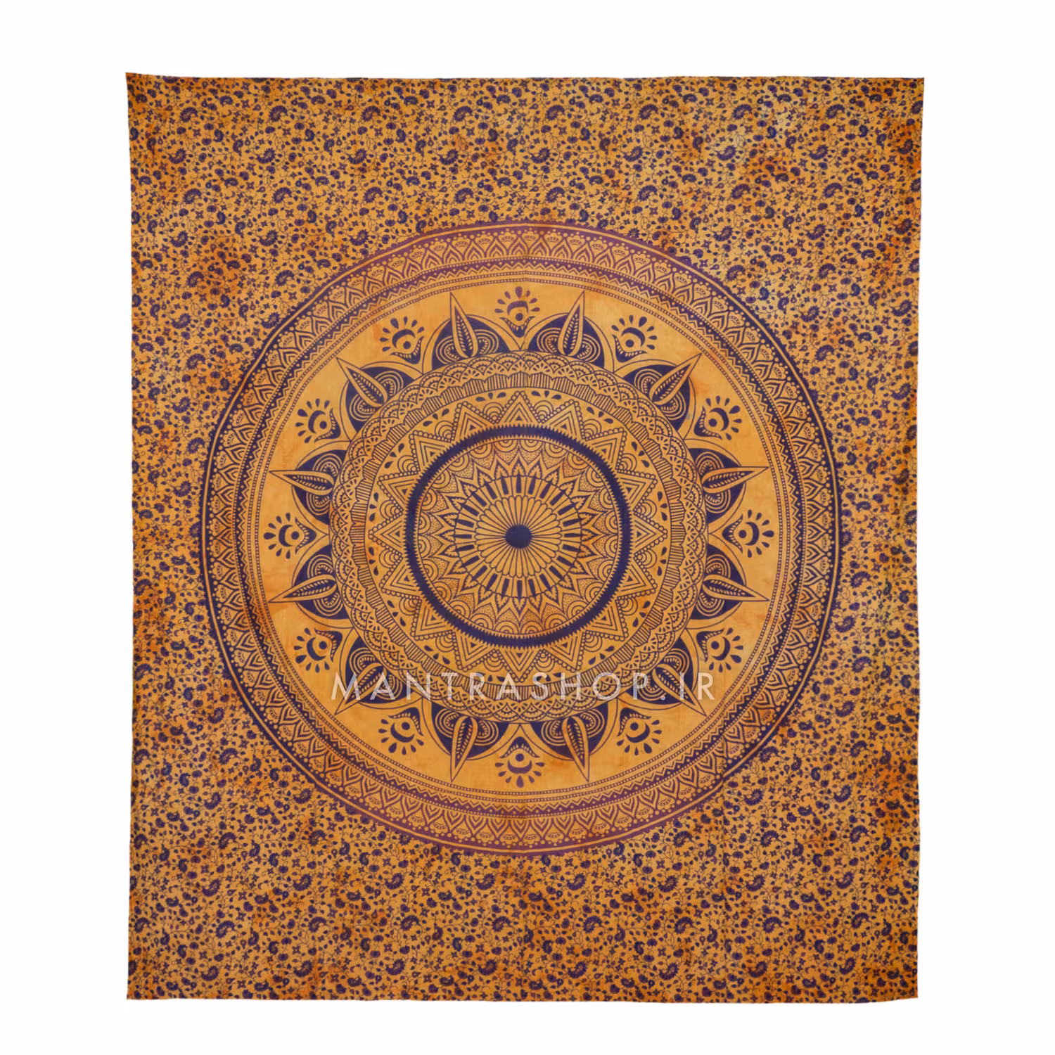 بکدراپ تپستری هندی طرح ماندالا (روتختی دو نفره) کد 423