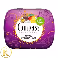 خوشبو کننده دهان کامپس با طعم انبه و پشن فروت بدون شکر (14 گرم) compass

