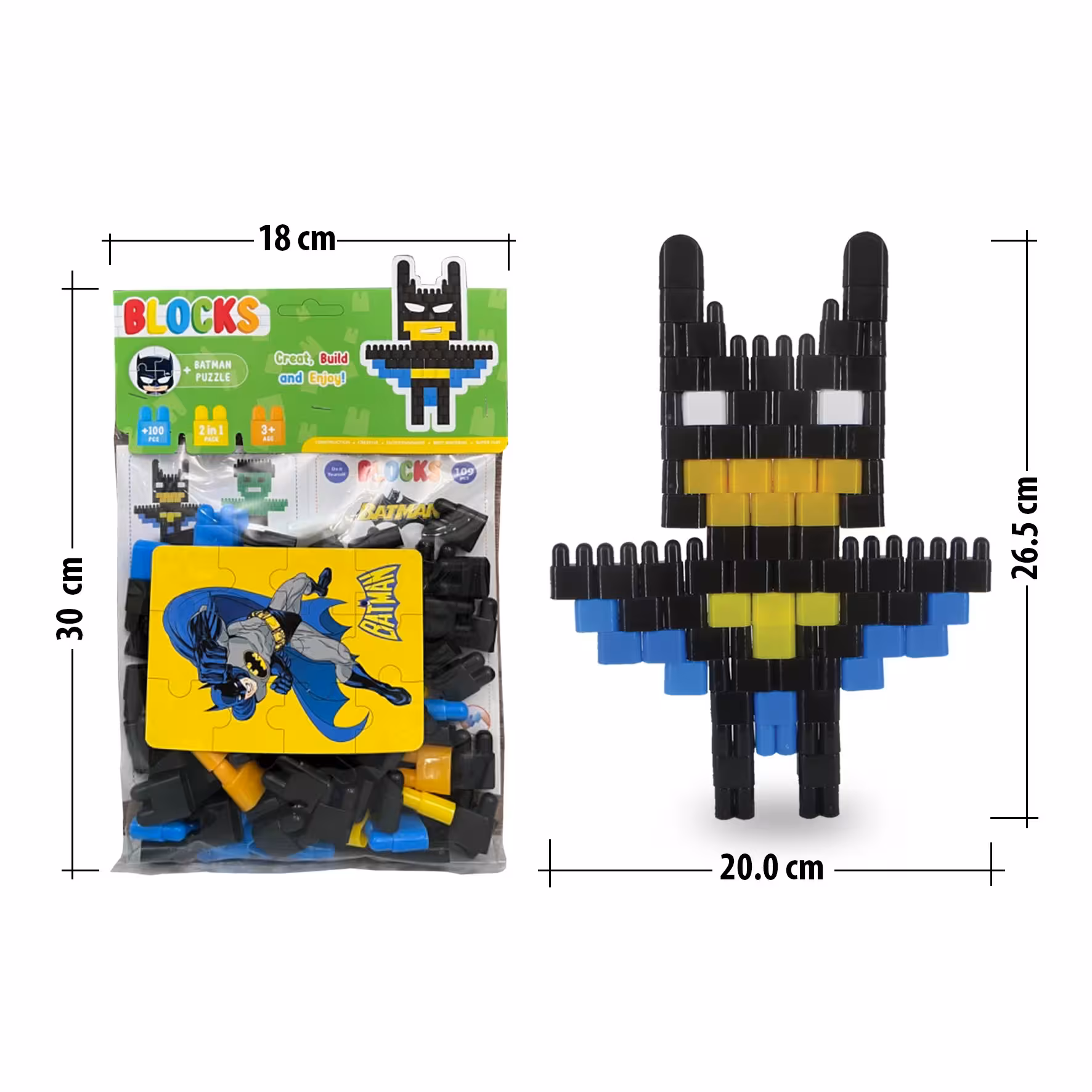 بلاکس 100 قطعه بت من Batman
