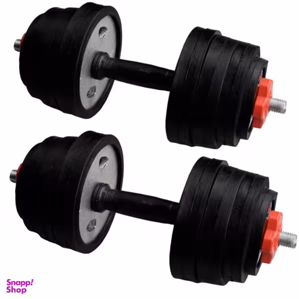 دمبل کد 2150 وزن 10 کیلوگرم بسته 2 عددی
