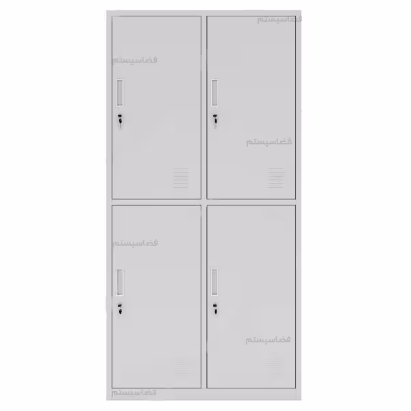 کمد رختکن فلزی اداری 4 درب کد 531