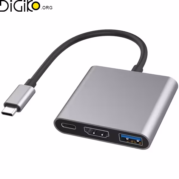 تبدیل تایپ سی به HDMI/USB/PD مینی تک
