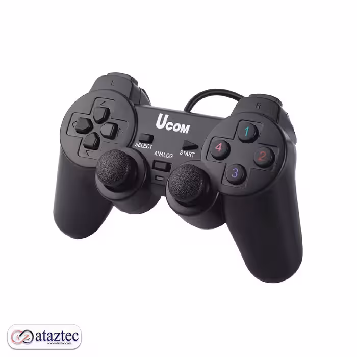 دسته بازی سیمی Ucom 2008DB2 (اورجینال) – گیم پد USB مناسب برای کامپیوتر و لپ‌تاپ