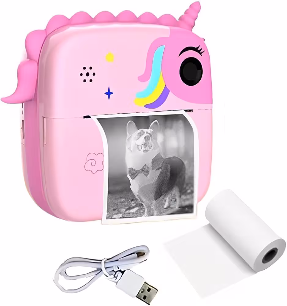 دوربین دیجیتال کودکان طرح یونیکورن مدل PRINT CAMERA A20