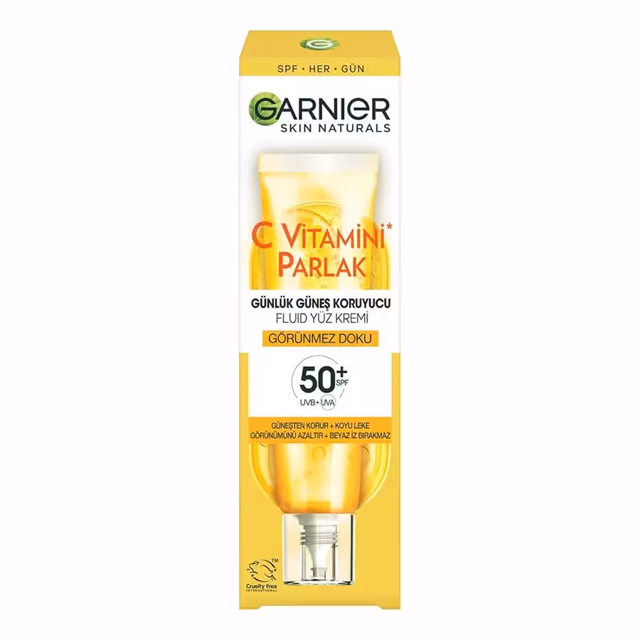 ضد آفتاب بی رنگ ویتامین سی گارنیر SPF50