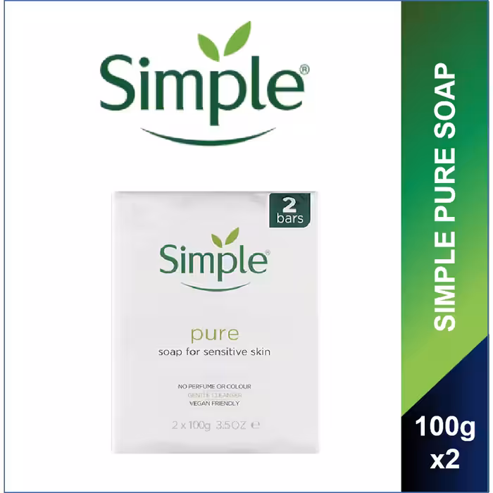 صابون سیمپل مخصوص پوست های حساس بسته 2 عددی