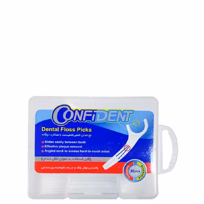 نخ دندان کمانی کانفیدنت 30 عددی confident