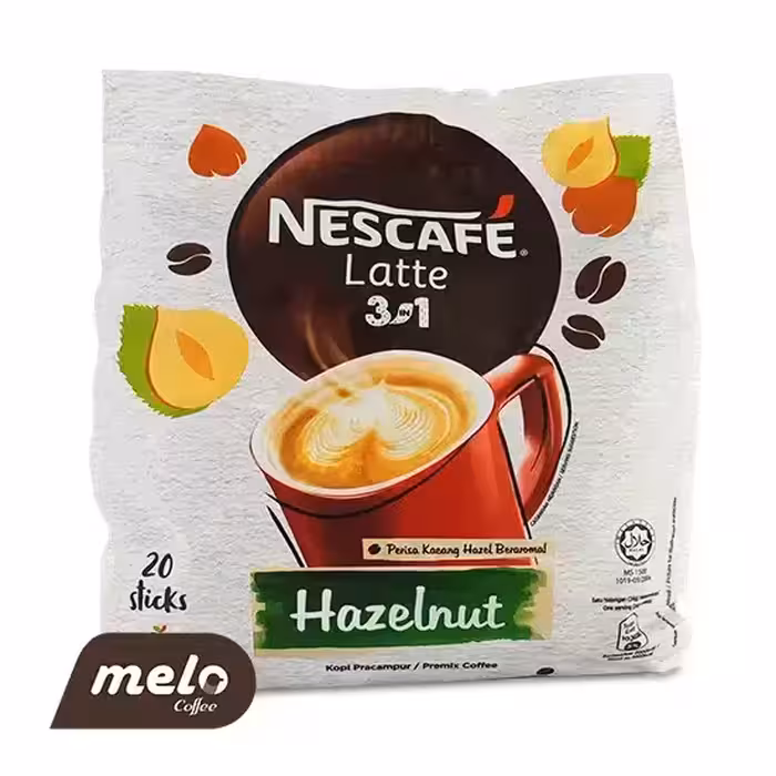 کافی میکس نسکافه لاته طعم فندق