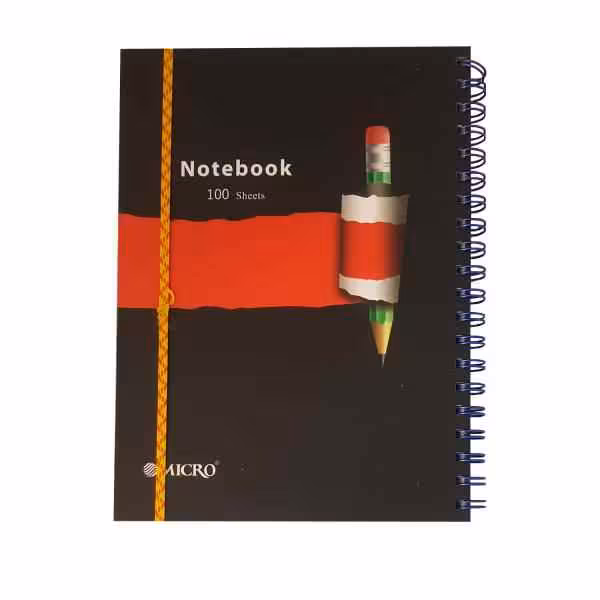 دفتر100برگ B5سیمی کشدار طرح دارکلاسیک میکرو