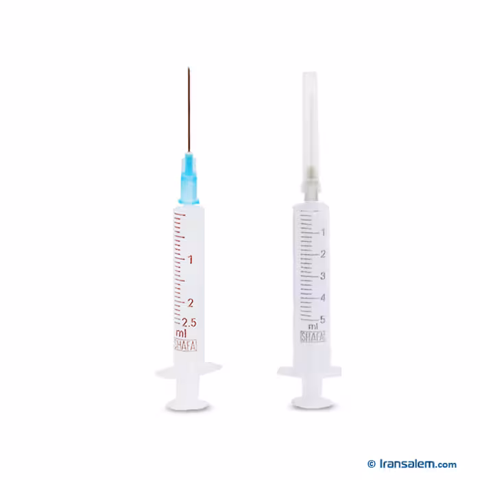 سرنگ 2/5 و 5 سی سی شفا ( لوئر اسلیپ ) دوقطعه