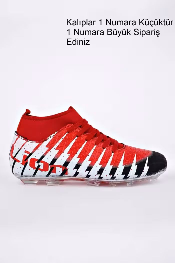 جوراب یونیسکس کفش فوتبال مشکی قرمز – 867