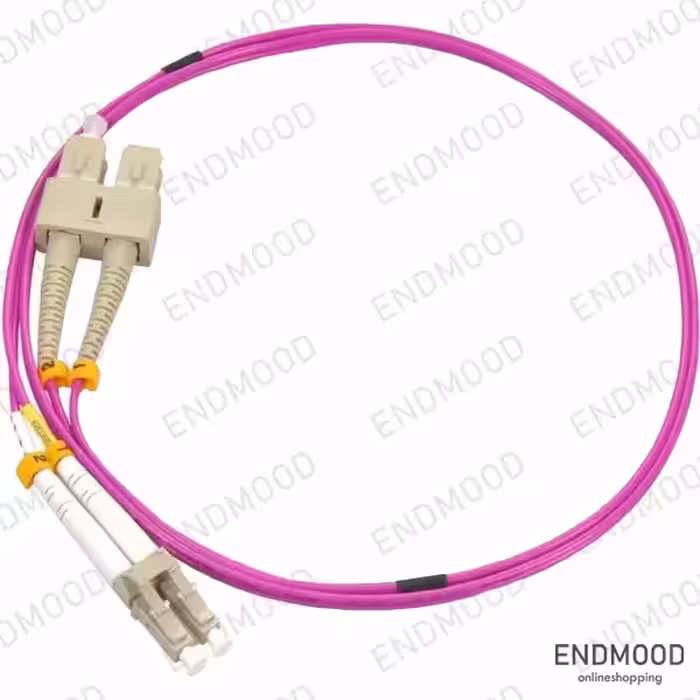 پچ کورد فیبر نوری 2 متری داپلکس نگزنس Nexans OM4 SC-LC