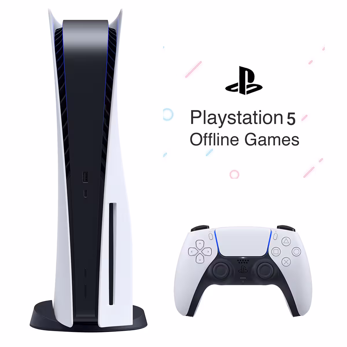 باندل کنسول بازی سونی اروپا مدل پلی استیشن (Playstation 5 (1116 Drive پکیج نصب بازی آفلاین 5 بازی انتخابی