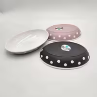 کاسه بیضی سایز کوچک مدل Oval Spotty Plate برند هوبی لایف ترکیه در 3 رنگ مختلف